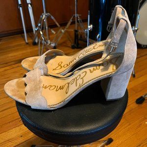 Sam Edelman Suede Daniella Block Heel Sandal Size 14